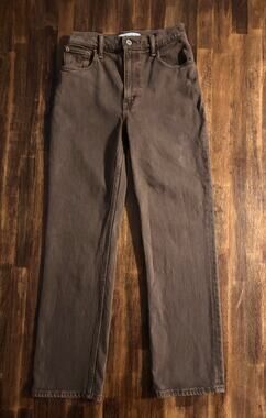 Abercrombie Women's 00 Short / 24 x 26 Jeans 90's Straight Ultra High Rise Denim